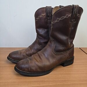 Ariat Men's Heritage Roper‎ Boots Distressed Brown 10002284 8 D